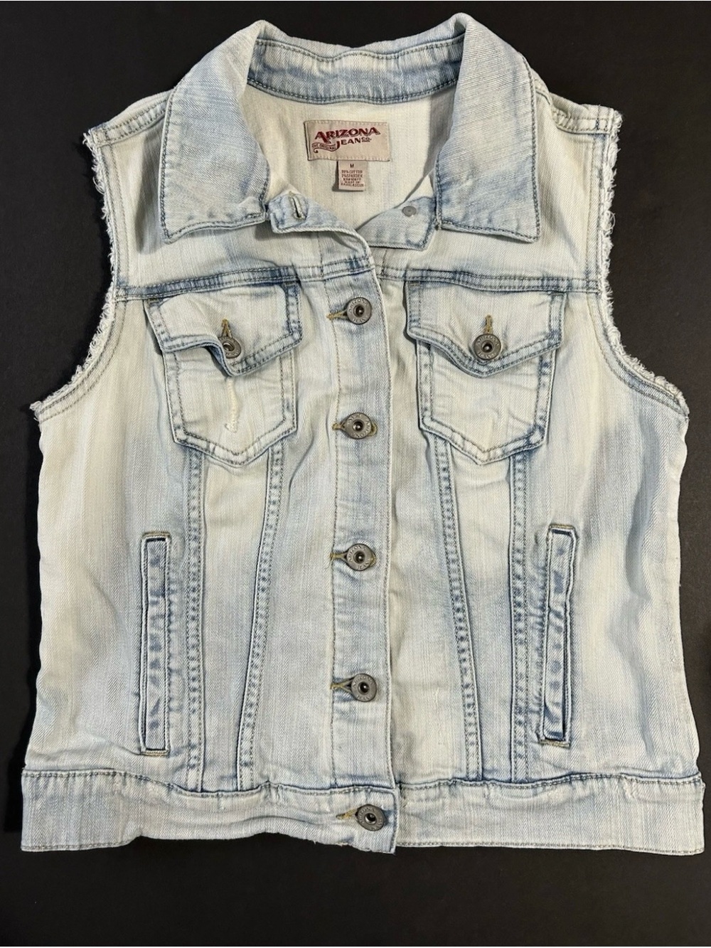 Jean Jacket Vest Womens M Boho Hippie Festival Rockabilly Moto Western Wear